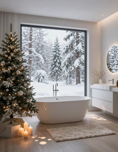 Winter Wonderland Bathroom Oasis