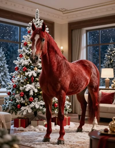 Winter Wonderland Christmas Living Room