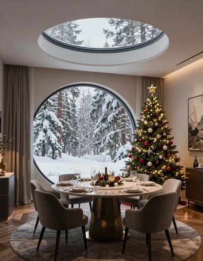 Winter Wonderland Dining Room