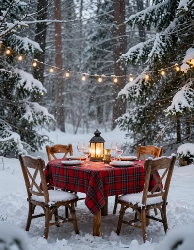 Winter Wonderland Outdoor Dining