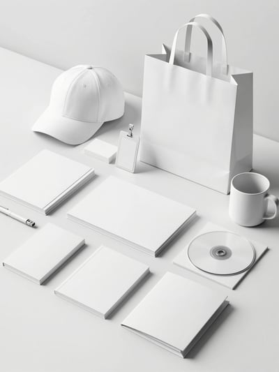 Blank White Promotional Products and Office Supplies