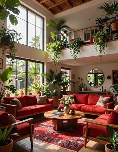 Bohemian Oasis Living Room