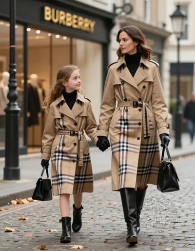 Burberry Mother-Daughter Trench Coat Duo