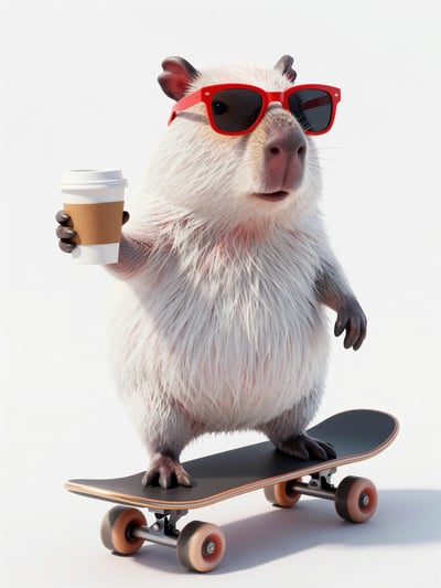 Capybara Skateboard Coffee