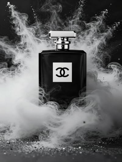Chanel Perfume Bottle in Dramatic Cloud