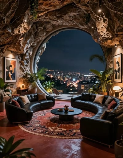 Cliffside Luxury Living Room