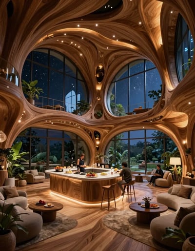 Cosmic Wooden Oasis