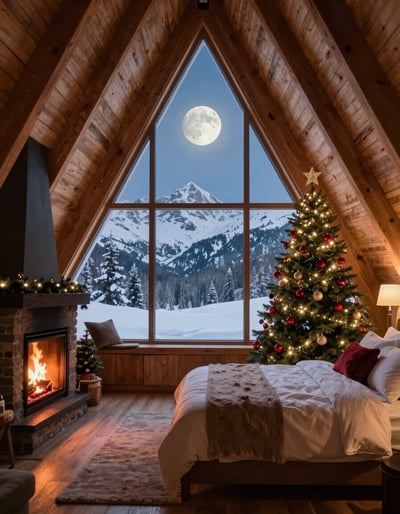 Cozy A-Frame Winter Retreat