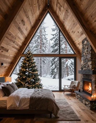 Cozy A-frame Winter Retreat