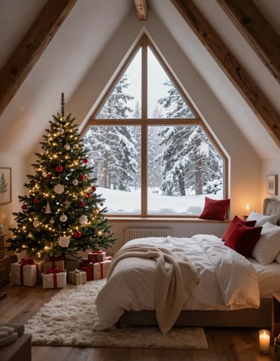 Cozy Attic Christmas Retreat