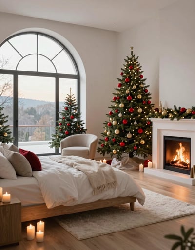 Cozy Christmas Bedroom Retreat