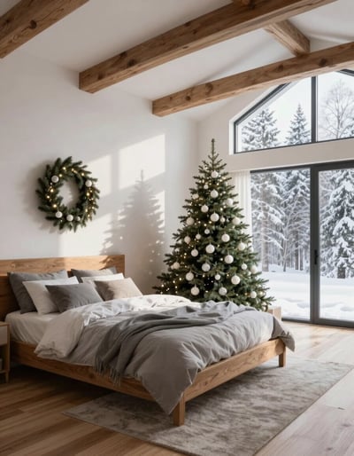 Cozy Christmas Bedroom Retreat