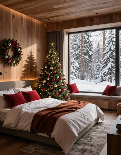 Cozy Christmas Bedroom Retreat