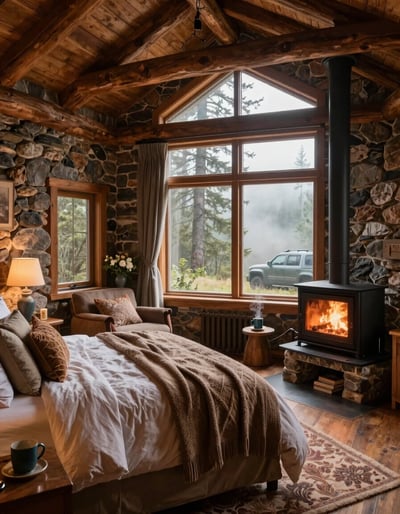 Cozy Log Cabin Retreat