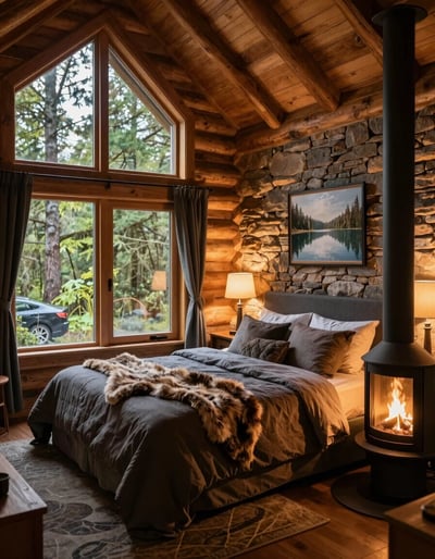 Cozy Log Cabin Retreat