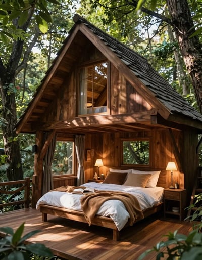 Cozy Treehouse Bedroom Retreat
