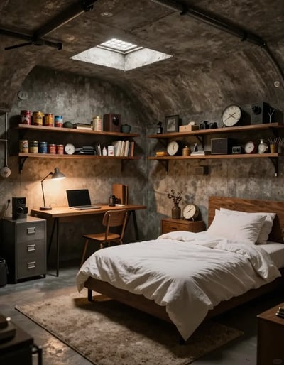 Cozy Underground Bunker Retreat