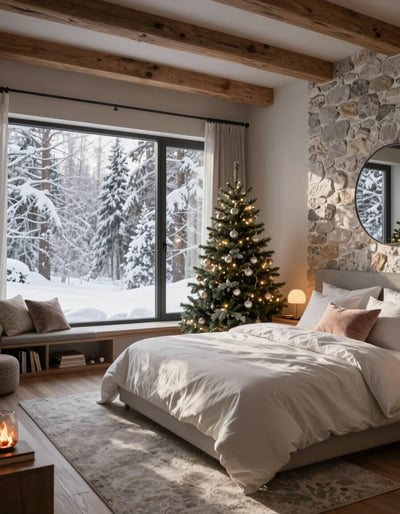 Cozy Winter Retreat Bedroom