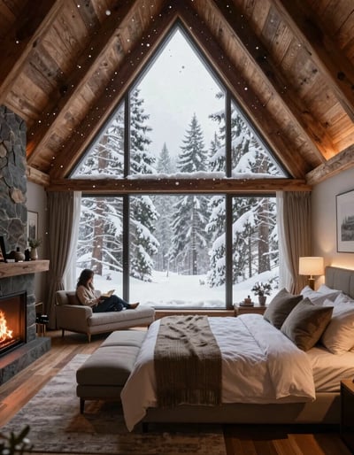 Cozy Winter Retreat Bedroom