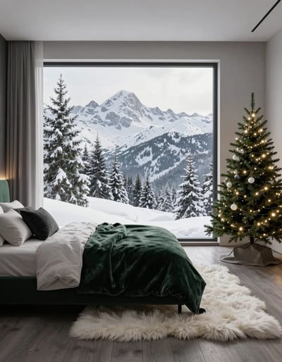 Cozy Winter Wonderland Bedroom