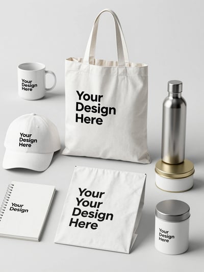 Customizable Promotional Products Mockup