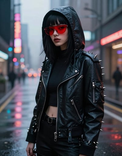 Cyberpunk Streetwear Goddess