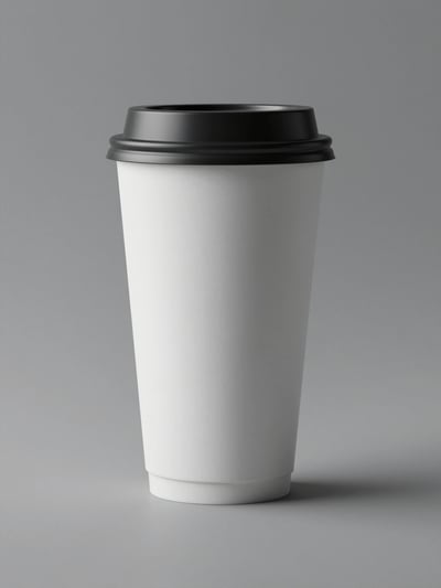 Disposable Coffee Cup Mockup