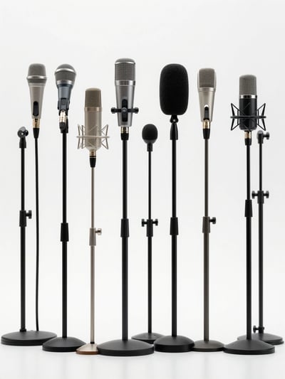 Diverse Microphone Array on Stands