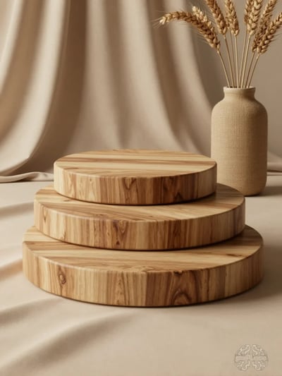 Earthy Luxury Product Display