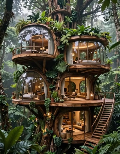 Eco-Friendly Treehouse Oasis