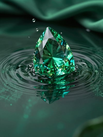 Emerald Luxe Jewelry Mockup
