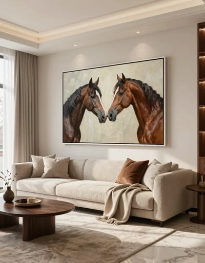 Equestrian Elegance Living Room