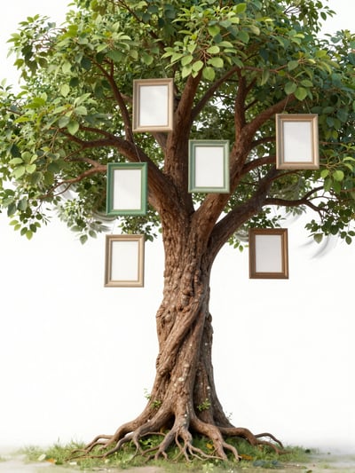Family Tree with Picture Frames