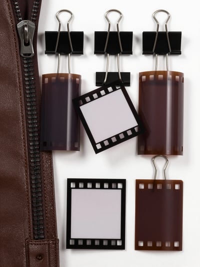 Film Strip Zipper Display Mockup