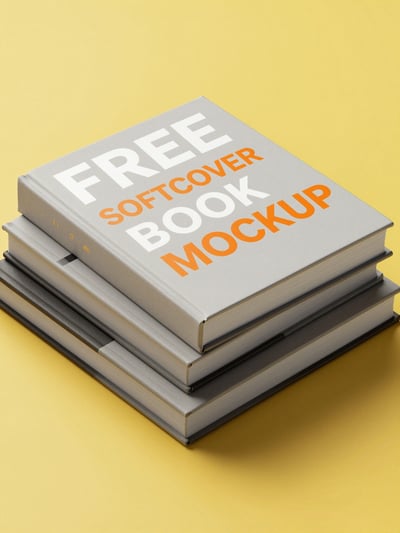 Free Softcover Book Mockup