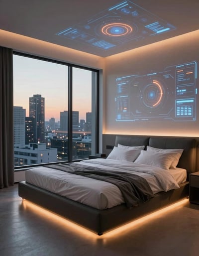 Futuristic Bedroom Oasis