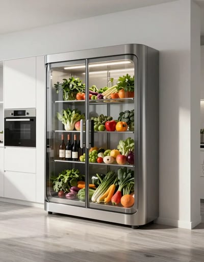Futuristic Kitchen with Smart Storage