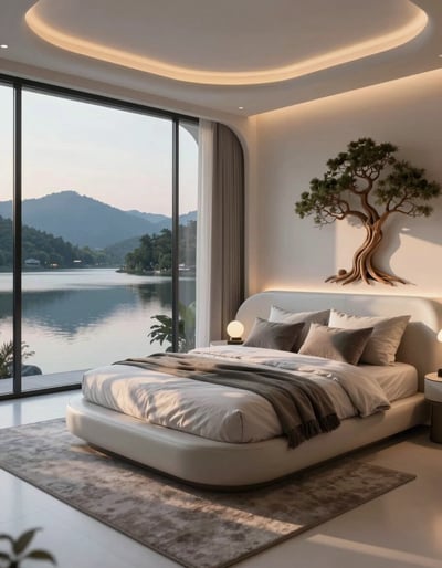 Futuristic Serenity Bedroom