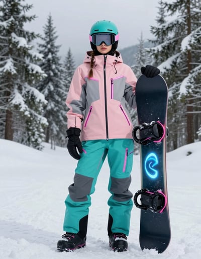 Futuristic Snowboarding Chic