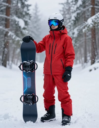 Futuristic Snowboarding Chic