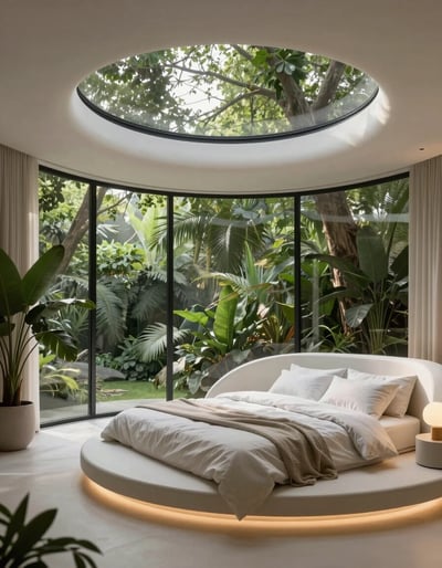 Futuristic Treehouse Bedroom