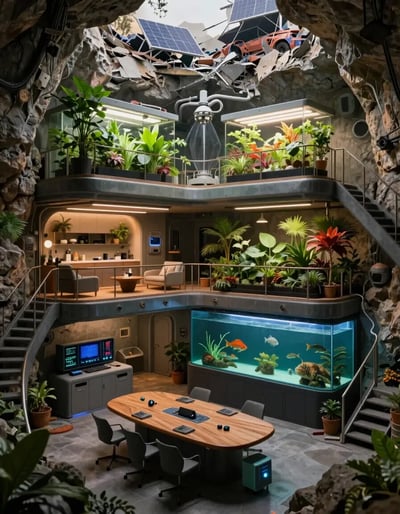 Futuristic Underground Bunker