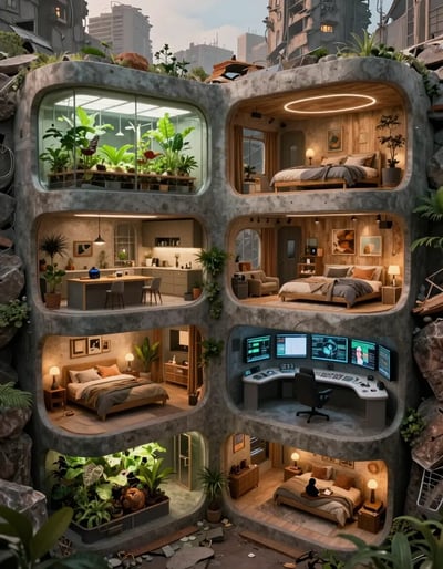 Futuristic Underground Bunker