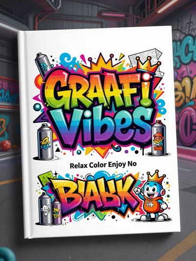 Graffiti Vibes Street Art Coloring Book for Adults
