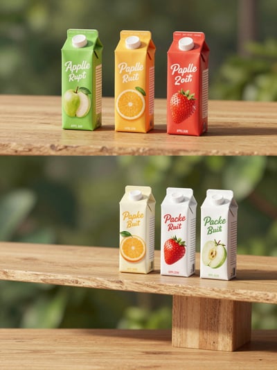 Juice Cartons Mockup