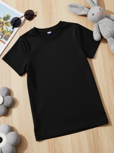 Kids Black T-Shirt with Accessories