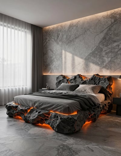 Lava Bed Modern Bedroom