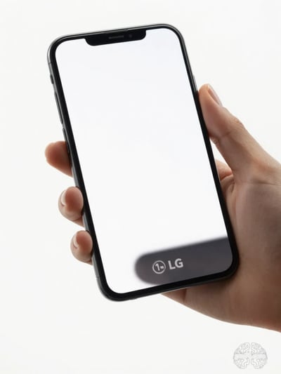LG Smartphone Mockup in Hand
