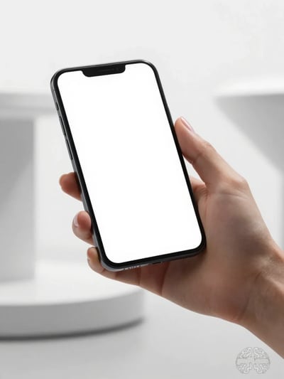 LG Smartphone Mockup in Hand