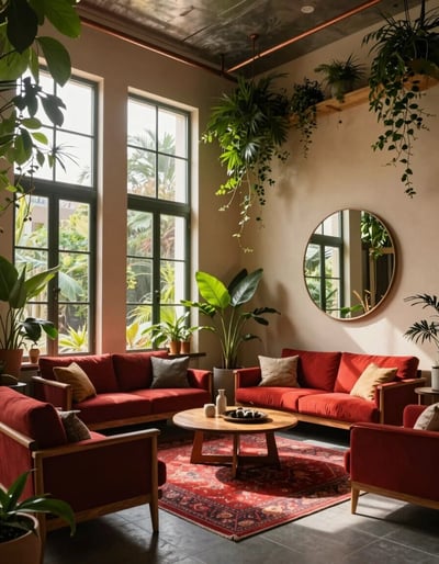 Lush Oasis Living Room